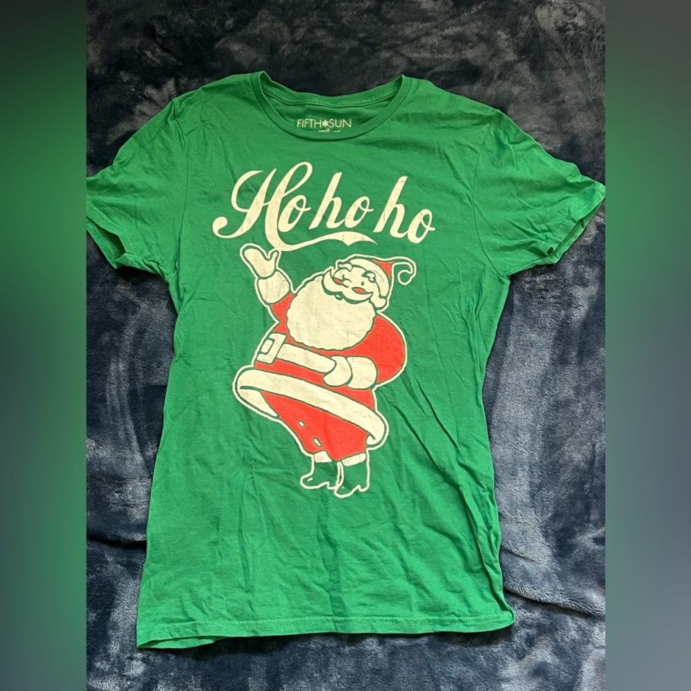 Fifth Sun Woman’s Size Small Christmas Santa Shirt